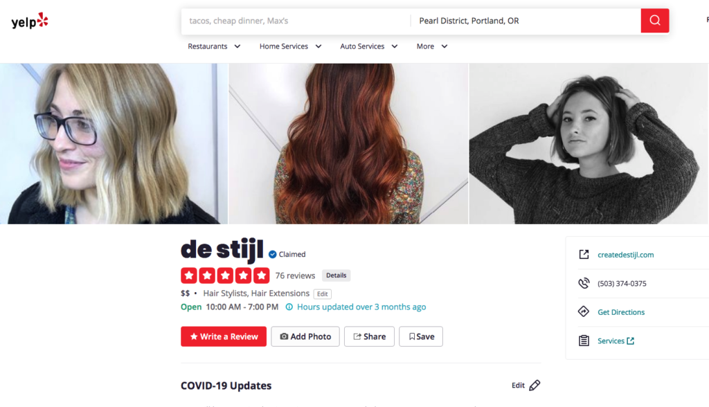 SEO for Salons: How To Rank on Page 1 of Google 4 portland salon yelp